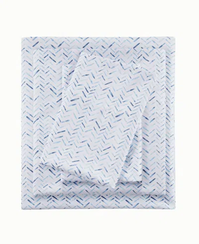 INTELLIGENT DESIGN PRINTED MICROFIBER 4 PIECE SHEET SET, QUEEN