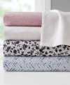 Intelligent Design Printed Microfiber Sheet Sets In Blue Chevron