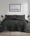 Intelligent Design Remy Quilted Chevron 3-pc. Comforter Set, Full/queen In Black