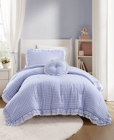 Intelligent Design Rowena Breathable Microfiber 3-pc. Comforter Set, Twin/twin Xl In Blue