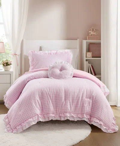 Intelligent Design Rowena Breathable Microfiber 3-pc. Comforter Set, Twin/twin Xl In Pink