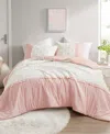 Intelligent Design Shay Clip Jacquard 3-pc. Duvet Cover Set, Full/queen In Pink