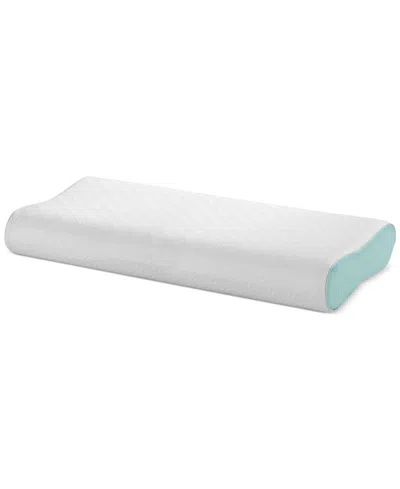 Intellisleep Natural Comfort Contour Memory Foam Pillow, King, Exclusively At Macy's In White With Green Mesh Gusset