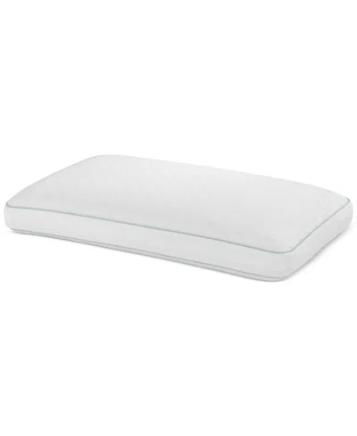 Intellisleep Natural Comfort Traditional Memory Foam Pillow, Queen, Exclusively At Macy's In White With Green Cording
