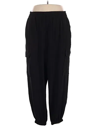 Pre-owned Intempo Cargo Pants In Black