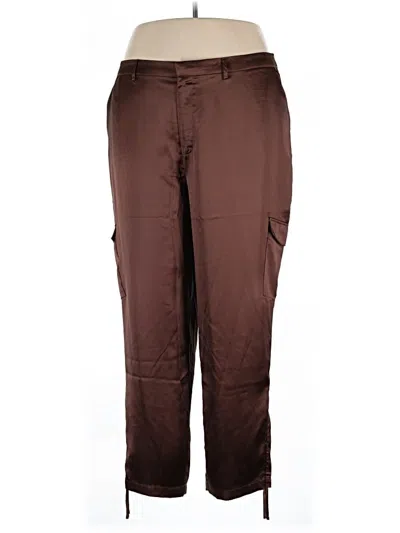 Pre-owned Intempo Cargo Pants In Brown
