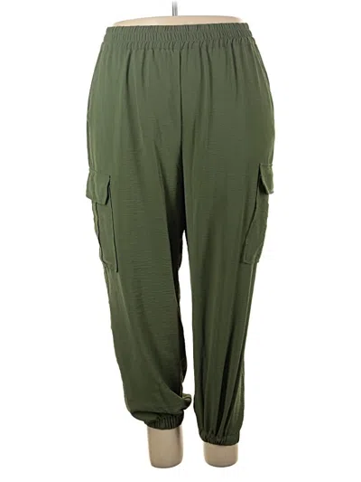 Pre-owned Intempo Cargo Pants In Green