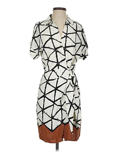 Pre-owned Intempo Casual Dress In Ivory