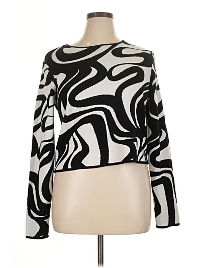Pre-owned Intempo Pullover Sweater In Black
