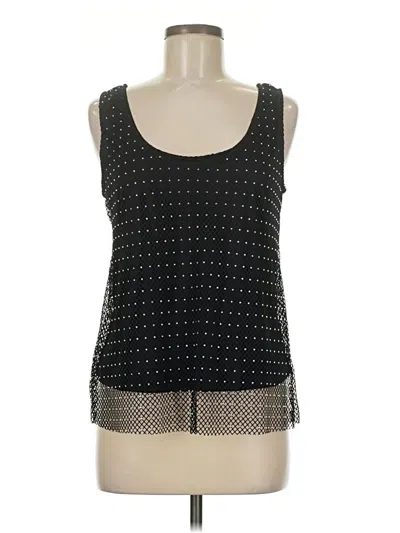 Pre-owned Intempo Sleeveless Blouse In Black