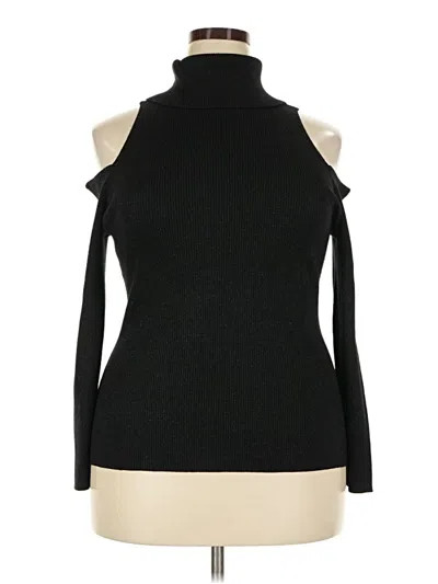 Pre-owned Intempo Turtleneck Sweater In Black