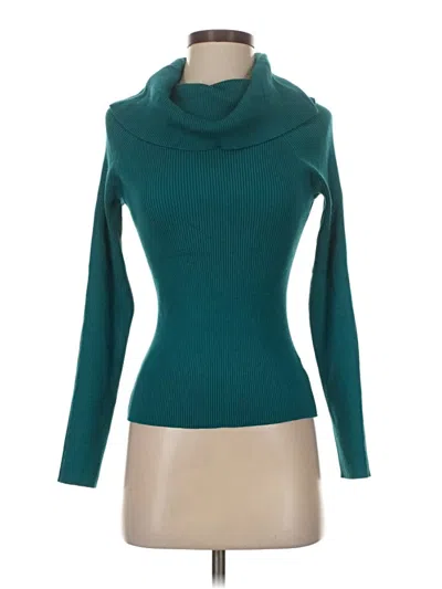 Pre-owned Intempo Turtleneck Sweater In Blue