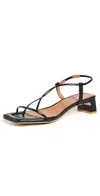 Intentionally Blank Anca Sandal Heels Black In Black