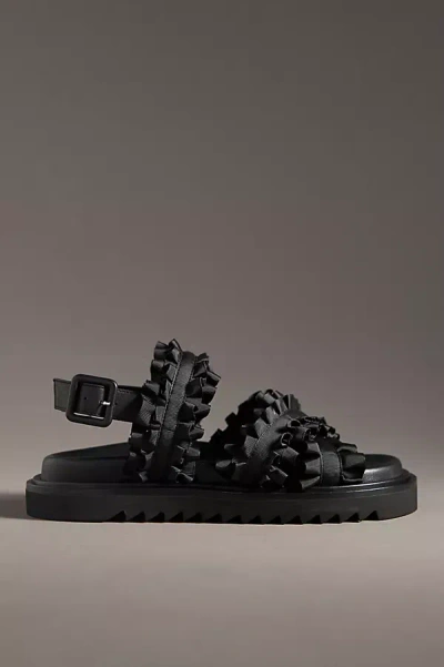 Intentionally Blank Women's Bestfriend Ribbon Sandal- Black