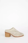 Intentionally Blank Women's Caps Heeled Mule-white In White