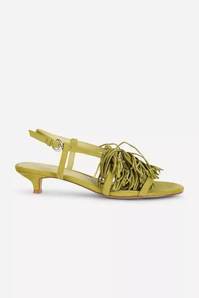 Intentionally Blank Chaperone Kitten Heels In Green