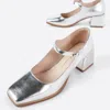 Intentionally Blank Christopher Mary Jane Heel In Silver