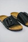 Intentionally Blank Clarice Leather Sandal In Black, Women's At Urban Outfitters In Black
