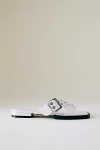 Intentionally Blank Clean Buckle Sandals In White