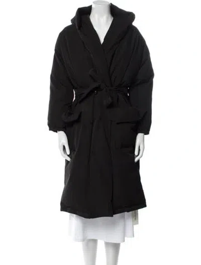 Pre-owned Intentionally Blank Coat In Black