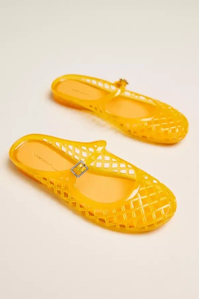 Intentionally Blank Cora Jelly Mary Janes In Yellow