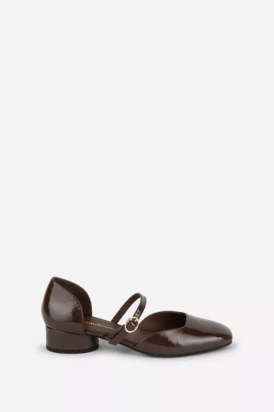 Intentionally Blank Cortez Mary Jane Heels In Brown