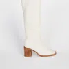 Intentionally Blank Coucou Tall Heeled Boot In Yellow