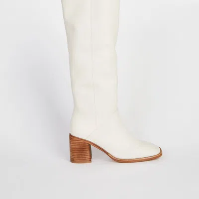 Intentionally Blank Coucou Tall Heeled Boot In White