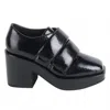Intentionally Blank Crime Platform Loafer In Black In Black