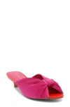 Intentionally Blank Curfew Knot Slide Sandal In Pink