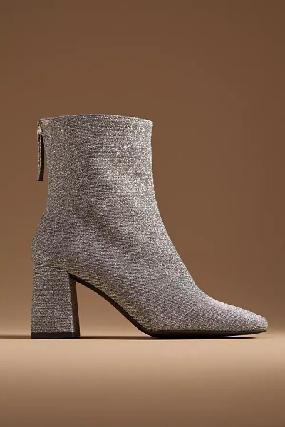 Intentionally Blank Disco Short Boots In Silver
