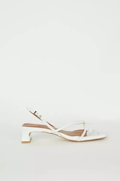 Intentionally Blank Fifi Slingback Block Heels In White