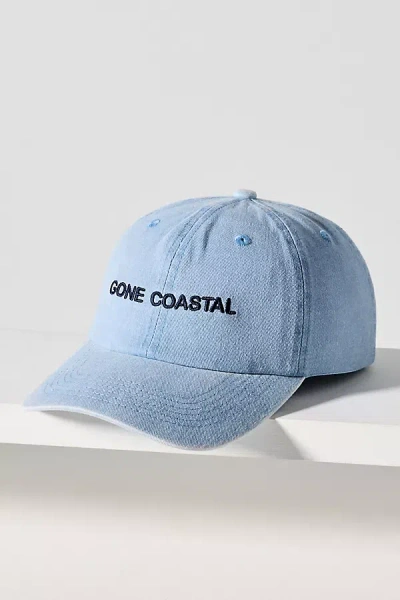 Intentionally Blank Gone Coastal Baseball Cap In Blue