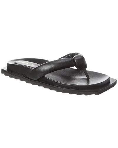 Intentionally Blank Goody Leather Sandal In Black