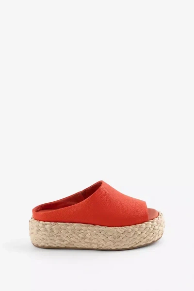 Intentionally Blank Hightide Sandals In Red