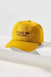 Intentionally Blank It's Not Me Baseball Cap In Yellow