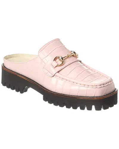 Intentionally Blank Kowloon Leather Loafer In Pink