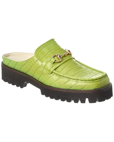 Intentionally Blank Kowloon Leather Loafer In Green