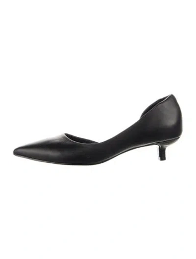 Pre-owned Intentionally Blank Leather Pumps In Blue