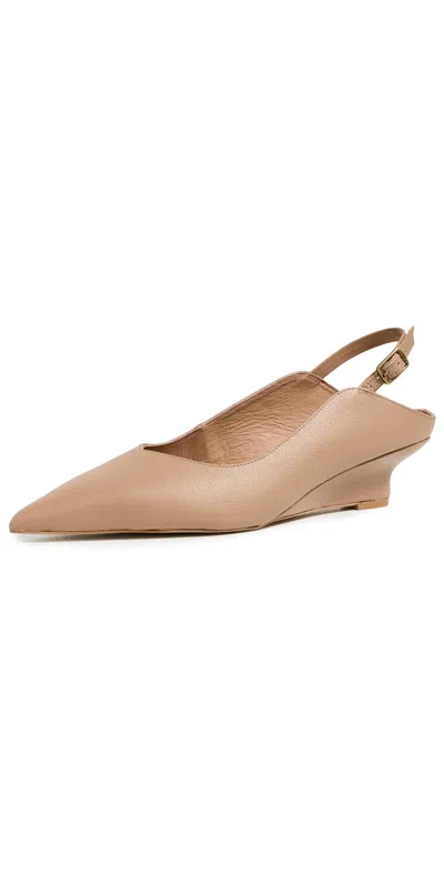 Intentionally Blank Lift Wedge Heels Clay In Brown