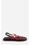 Intentionally Blank Lychee Elastic Sport Cord Flat Sandal In Cherry, Women's At Urban Outfitters