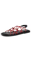 Intentionally Blank Lychee Sandals In Cherry