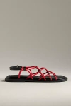 Intentionally Blank Lychee Sandals In Red
