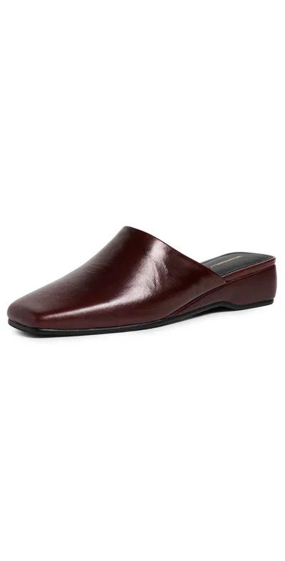 Intentionally Blank Marer Mules Cocoa In Burgundy