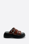 INTENTIONALLY BLANK NELL PLATFORM SLIDE SANDALS