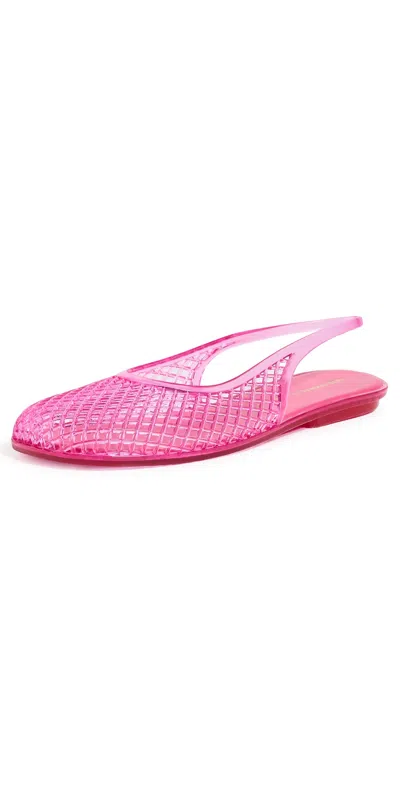 Intentionally Blank Nessa Jelly Flats Bubblegum In Pink