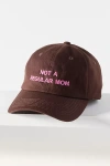 Intentionally Blank Not A Regular Mom Baseball Cap In Brown