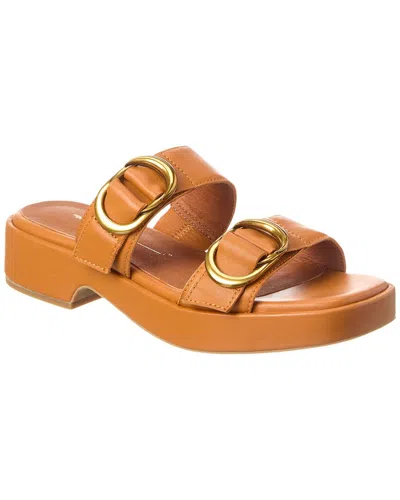 Intentionally Blank Orion Leather Sandal In Brown