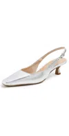 Intentionally Blank Parker Heels Silver In Silver