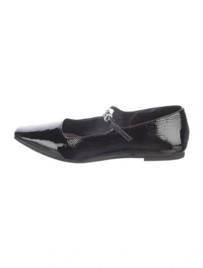 Pre-owned Intentionally Blank Patent Leather Mary Jane Flats In Multi